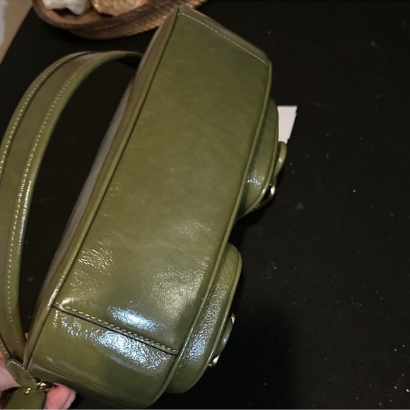 Coach Olive Green Shoulder Crossbody Bag with Big Buckle Details. NWT. SALE!!!! - Picture 9 of 12